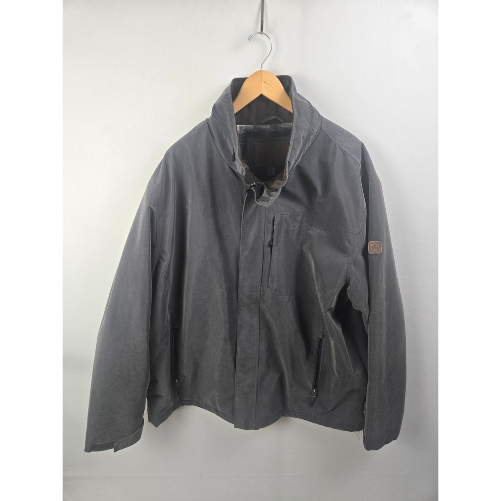 Rugged Elements Mens Heritage & Tradition Jacket Charcoal Gray XXL Full Zip Coat